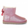 Ugg Mini Bailey Bow Sparkle Fashion Boot Pink