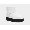Ugg Classic Mini Platform Leather Matte White