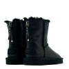Ugg Kids Classic Short Zip Metallic Black