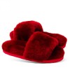 Ugg Fluff Slide Slippers Bordo