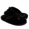 Ugg Fluff Flip Flop Black