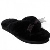 Ugg Fluff Flip Flop Black