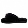 Ugg Fluff Flip Flop Black