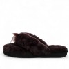 Ugg Fluff Flip Flop Chocolate