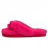 Ugg Fluff Flip Flop Rose Red