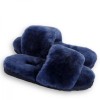 Ugg Fluff Slide Slippers Navy