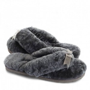 Ugg Fluff Flip Flop Grey