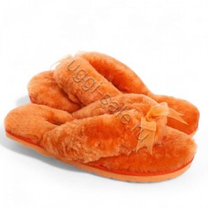 Ugg Fluff Flip Flop Orange