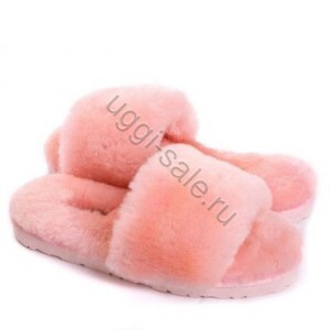 Ugg Fluff Slide Slippers Pink